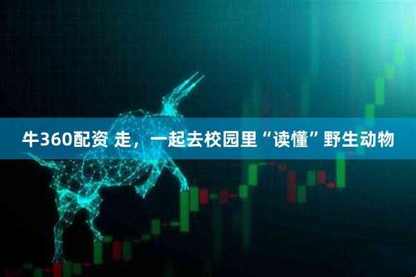 牛360配资 走，一起去校园里“读懂”野生动物