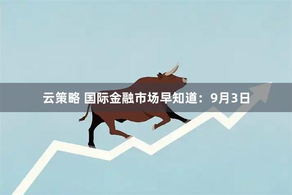 云策略 国际金融市场早知道：9月3日